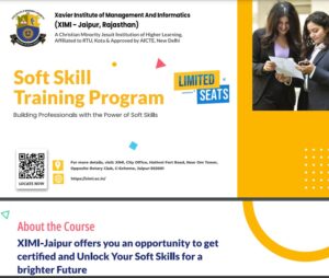 XIMI soft skill program - Xavier Institute of Management and Informatics