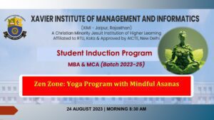 yoga poster - Xavier Institute of Management and Informatics