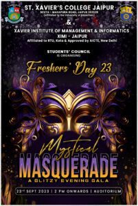 MYSTICAL MASQUERADE XIMI JAIPUR - Xavier Institute of Management and Informatics