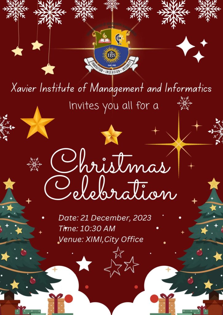 XIMI Invites you all for a Christmas Celebration - XIMI