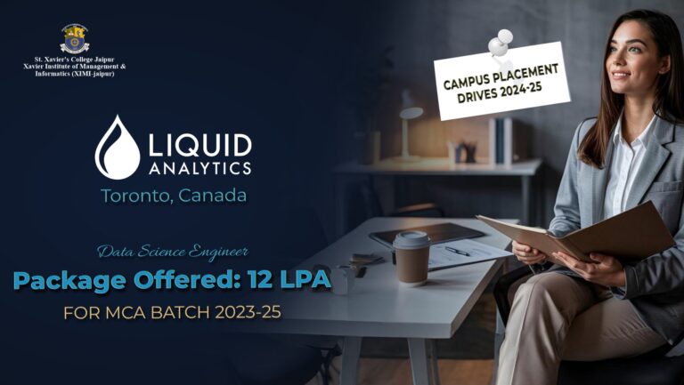 XIMI Placements Liquid Analytics - Xavier Institute of Management and Informatics