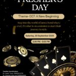 Freshers Day Poster - Xavier Institute of Management and Informatics