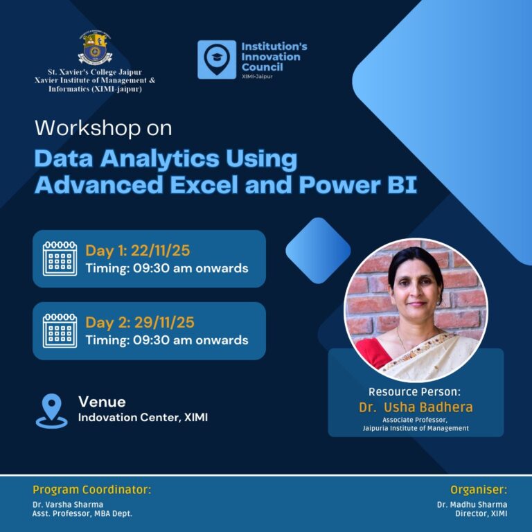 Poster 22 29 - Xavier Institute of Management and Informatics