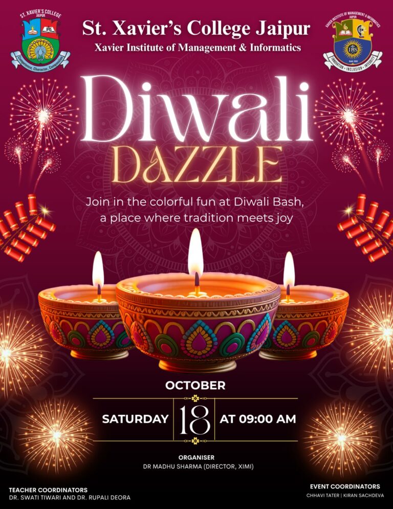 Poster Diwali Dazzle 18 Oct 2025 - Xavier Institute of Management and Informatics