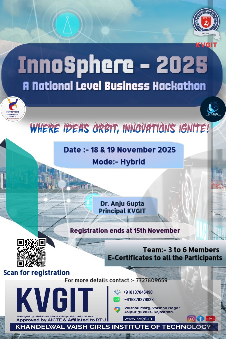 Poster InnoSphere 2025 - Xavier Institute of Management and Informatics