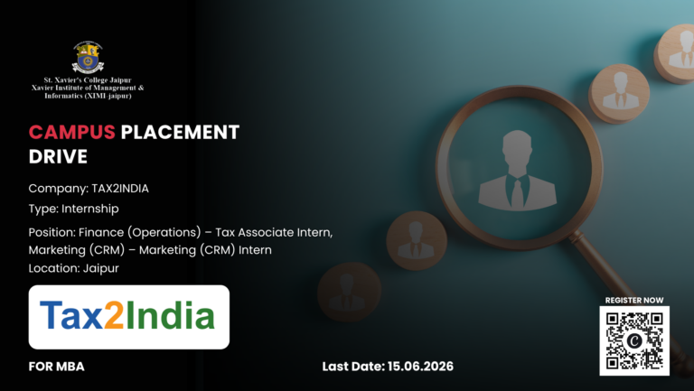 Tax2india - Xavier Institute of Management and Informatics
