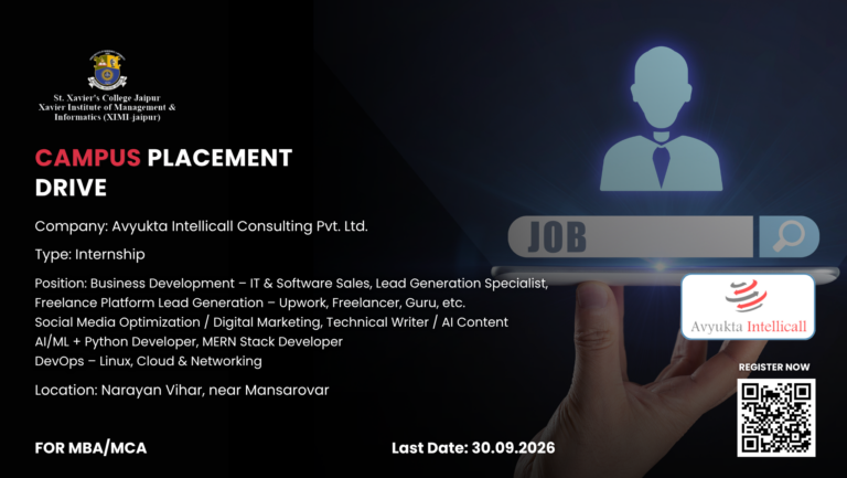 Avyukta Intellicall Consulting Pvt. Ltd - Xavier Institute of Management and Informatics