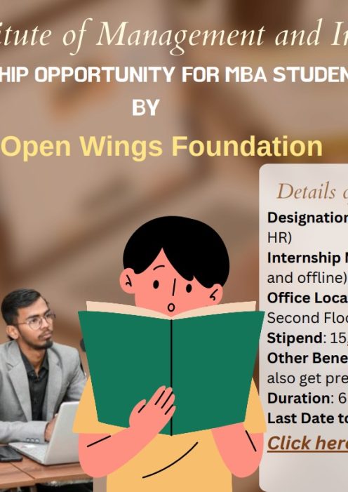 Internship Opportunity by Open Wings Foundation