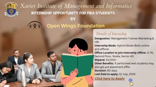 Internship Opportunity by Open Wings Foundation