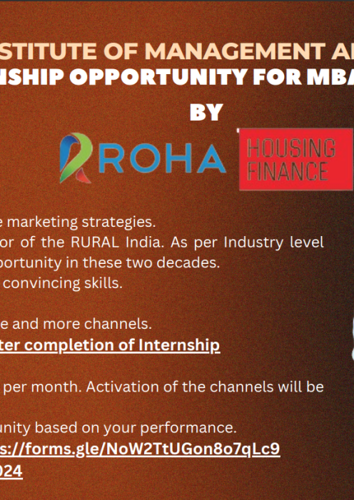 Internship by Roha Housing Finance