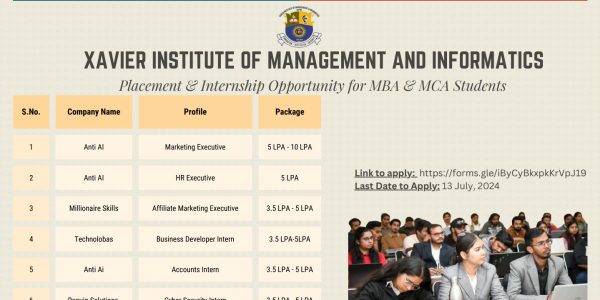 XIMI Placement and Internship