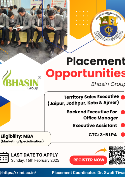 ximi placement opportunities in Bhasin Group